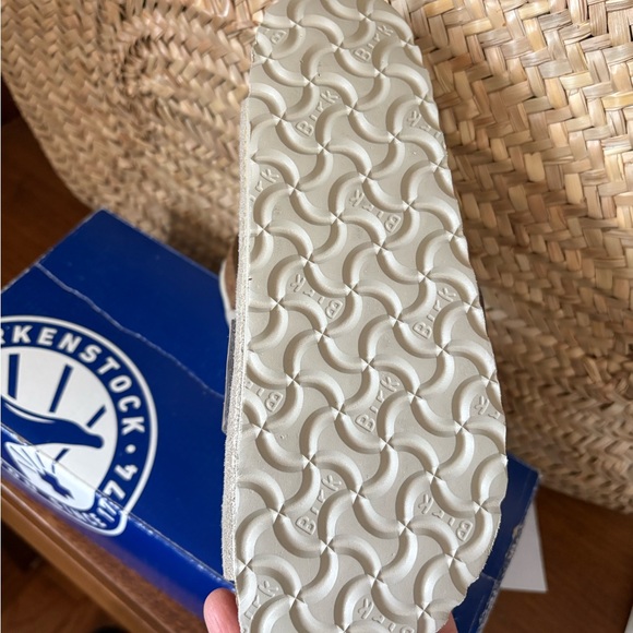 Birkenstock Kyoto Taupe Suede Sandals - Picture 4 of 4